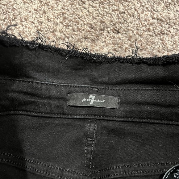 High Waisted Paperbag Black Skinny Jeans - Picture 3 of 4